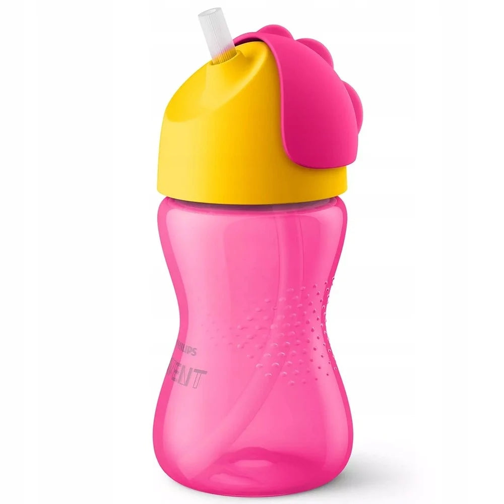 PHILIPS AVENT SCF798/02 kubek niekapek 300 ml 12 m+ BEZ SŁOMKI różowo-żółty