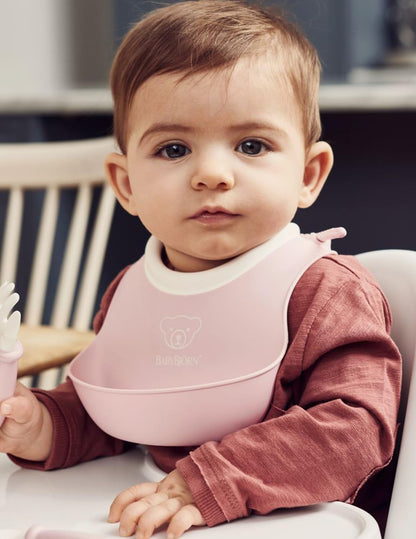 BABYBJORN σιλικονούχα σαλιάρα με τσέπη 2 τεμ. SMALL