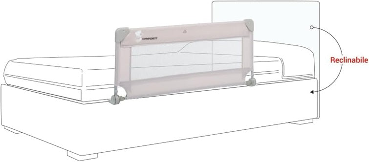 FOPPAPEDRETTI Hopla προστατευτική μπάρα για κρεβάτι 43 x 93 εκ + θήκη