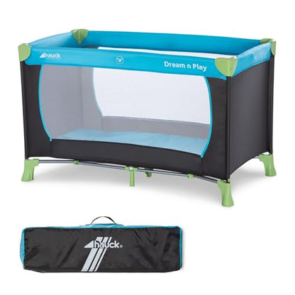 Hauck Dream N Play ταξιδιωτικό κρεβατάκι Waterblue 120 x 60 cm