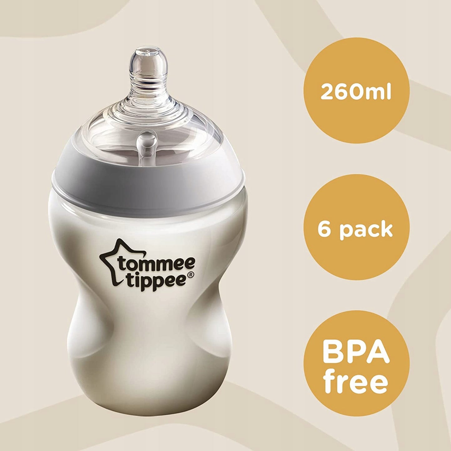 TOMMEE TIPPEE set de 6 biberoane de 260 ml ANTI-COLIC