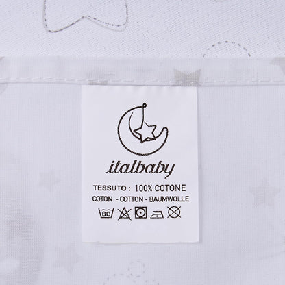 ITALBABY σετ σεντονιών για καρότσι 3 τεμαχίων 80x110 /25x35 /35x75