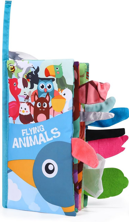 ZAWAER Flying Animals αισθητηριακό βιβλίο ΚΡΕΜΑΣΤΟ 12,5 x 22 εκ.