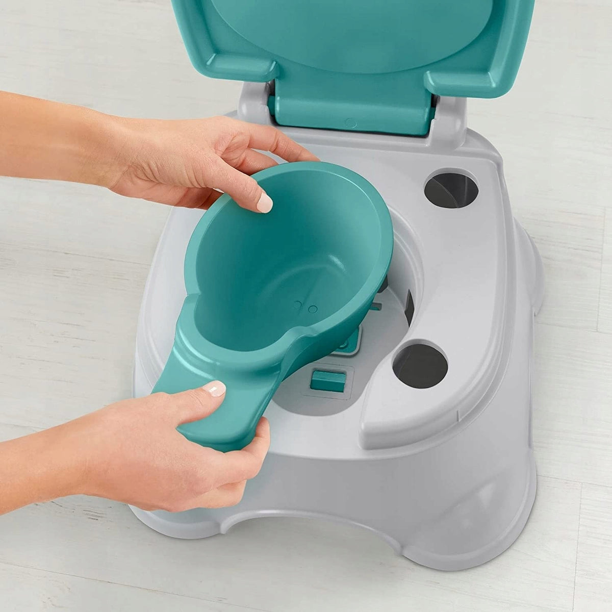 FISHER-PRICE nocnik podest nakładka 3w1 z wyjmowaną wkładką i antypoślizgową podstawą