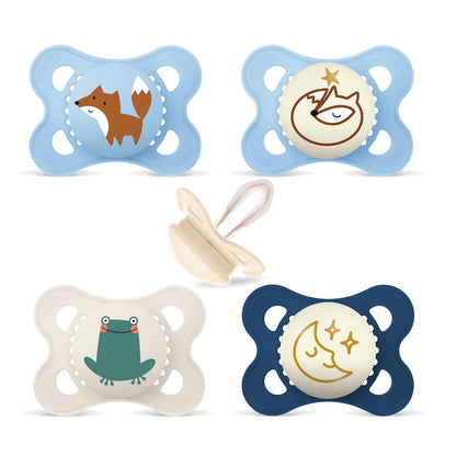 MAM Original smoczki uspokajające Day&Night 0-6m x4 ŚWIECĄCE