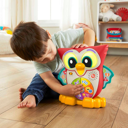 FISHER-PRICE interaktive EULE Lichter 90 Melodien Sätze FRANZÖSISCH 18 M+