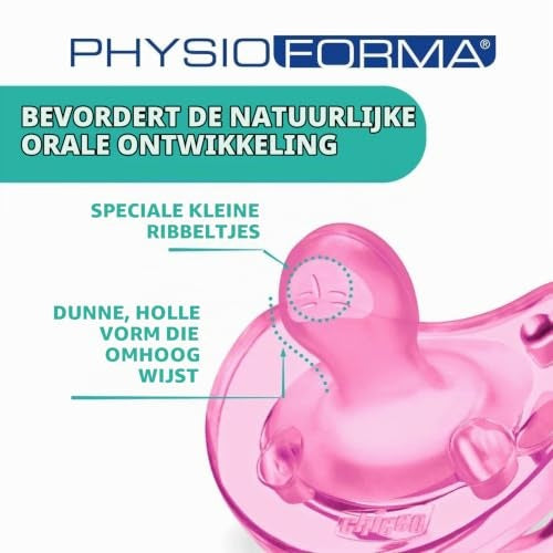 Chicco Physioforma Soft ροζ πιπίλα σιλικόνης 0-6m