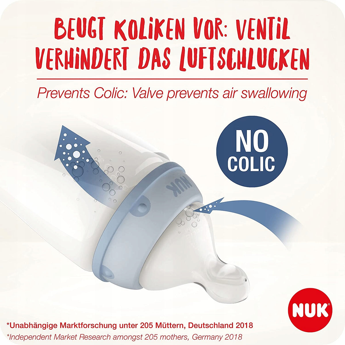 NUK NIGHT σετ μπιμπερό 2x 300 ml ΕΛΕΓΧΟΣ ΘΕΡΜΟΚΡΑΣΙΑΣ