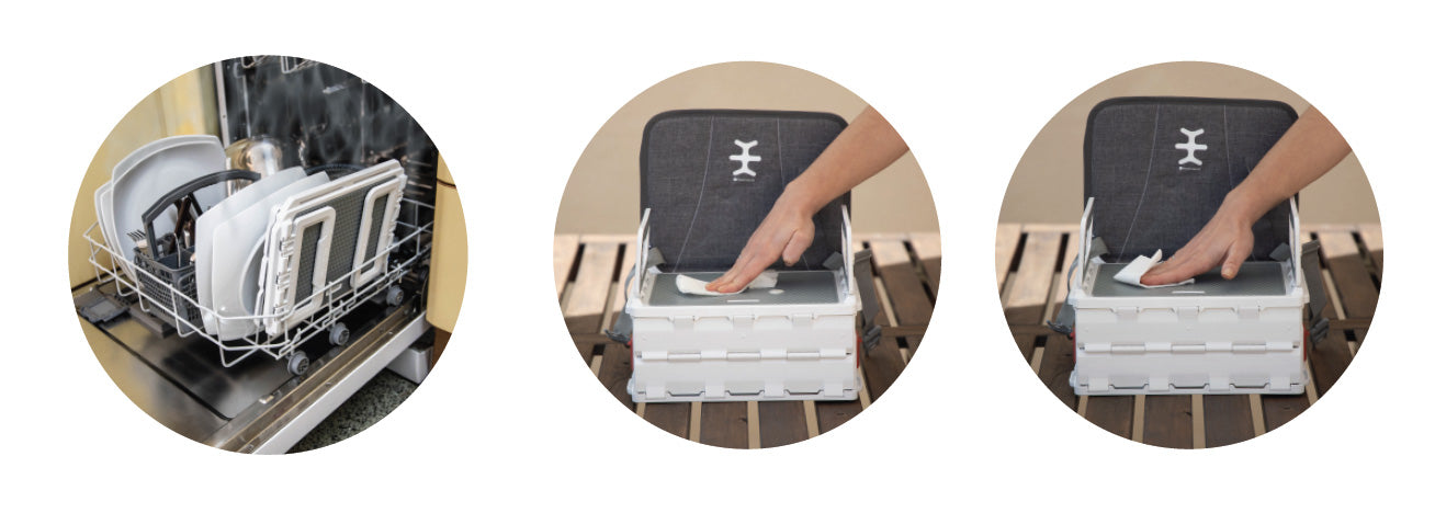 NIKIDOM scăunel de masă TURISTIC, înălțător, 6 luni+, max. 15 kg