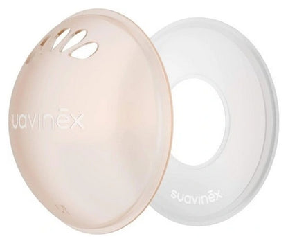 SUAVINEX prsné mušle na zachytávanie mlieka + ochranné mušle
