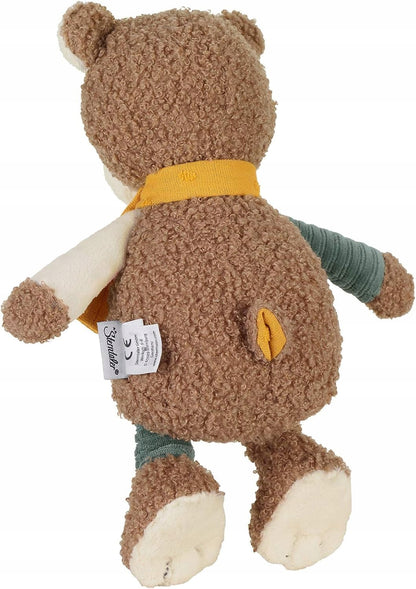 STERNTALER cotton teddy bear comforter with rattle, 23 cm, BEN Bear