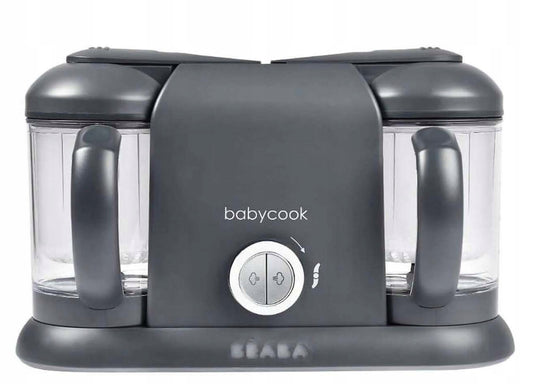 BEABA Babycook Duo ROBOT KUCHENNY 4w1 2200 ml, ciemnoszary parowar, mikser, rozmrażacz i podgrzewacz do posiłków