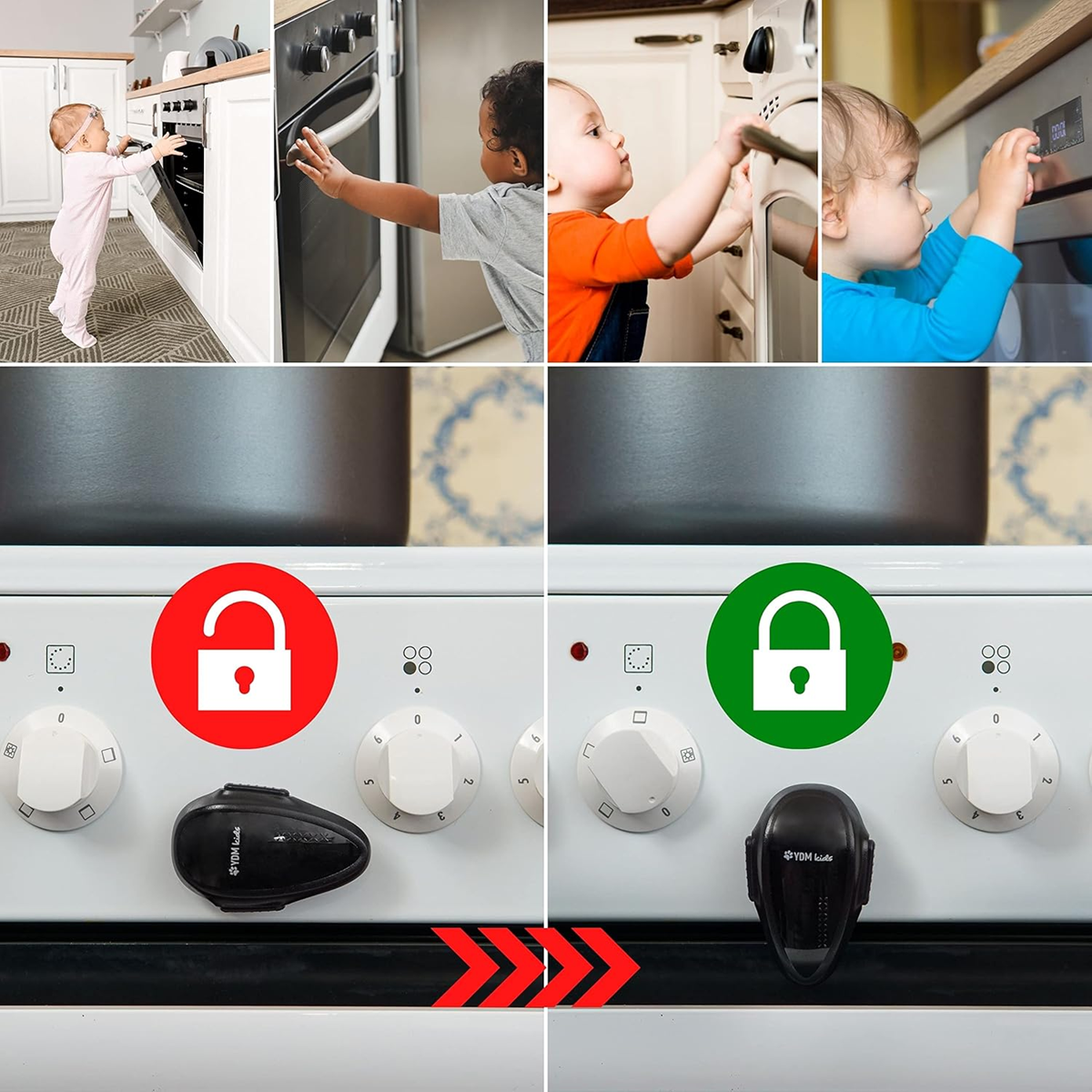 YDM Kids blokada bezpieczeństwa do drzwi piekarnika 1 sztuka