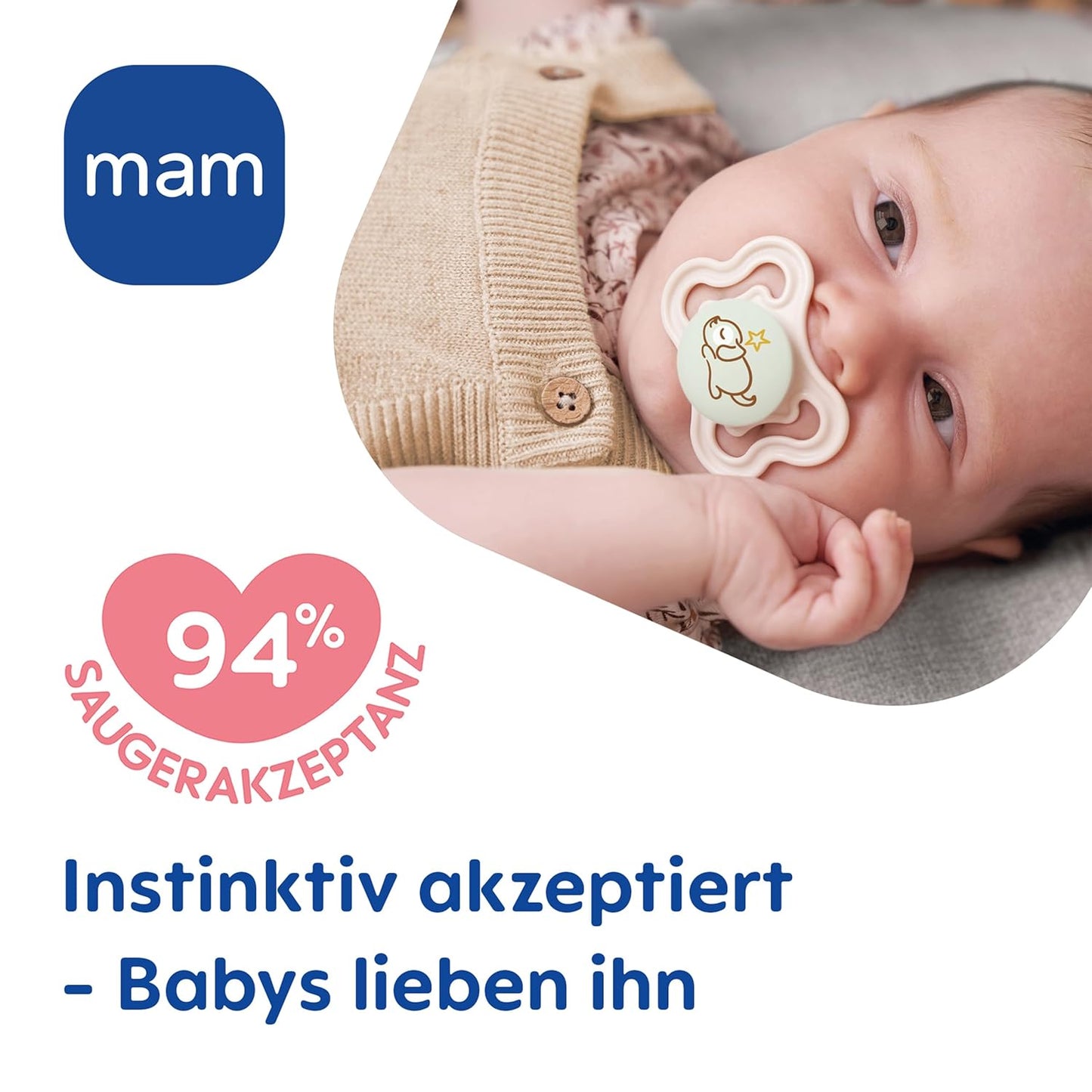 MAM Supreme Night smoczek uspokajający silikonowy 0-6 m x2