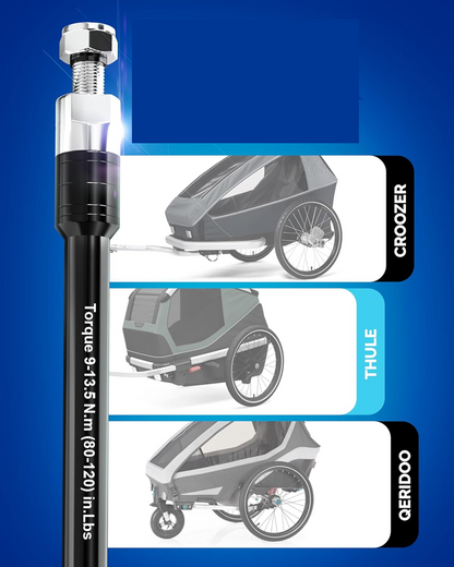 THULE AXLE Διάτρητος άξονας ρυμουλκούμενου ποδηλάτου THULE CROOZER QERIDOO 160-178 mm M12x1.0