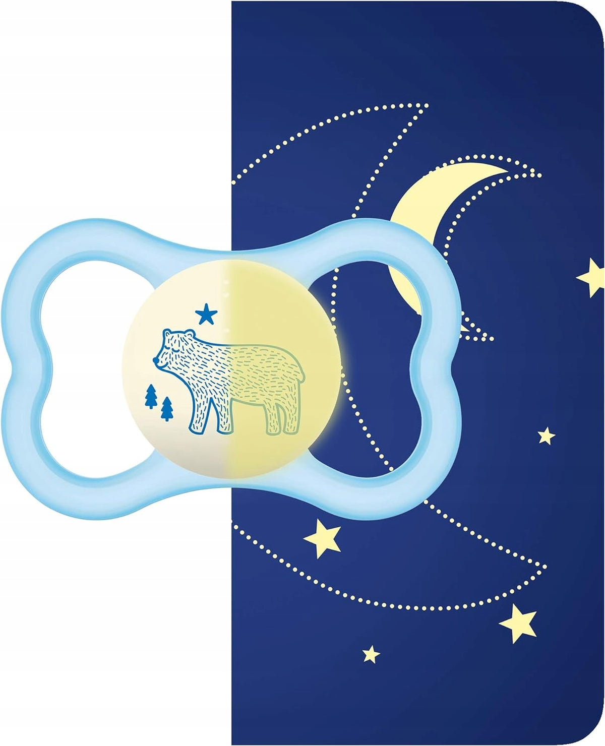 MAM AIR NIGHT πιπίλα x2 6-16μ ΦΩΣ ΣΤΟ ΣΚΟΤΑΔΙ