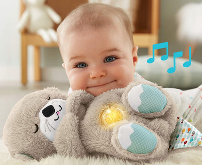 FISHER-PRICE śpiąca WYDRA z ruszającym się brzuszkiem, dźwiękami i światłem