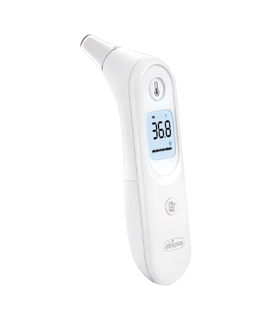 CHICCO YHT101 bezdotykowy termometr do ucha z ekranem LCD + etui