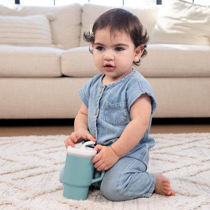 INFANTINO My 1st Tumbler σιλικόνιο εκπαιδευτικό ποτηράκι με στόμιο 266 ml 6+ μηνών