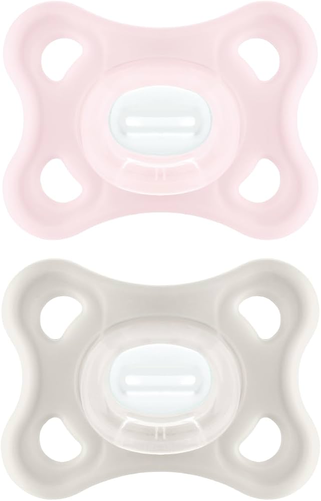 MAM Comfort silicone pacifier, 0–3 months, x2