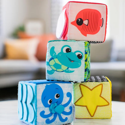 BABY EINSTEIN Explore & Discover Blocks set of soft sensory blocks