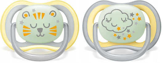 PHILIPS AVENT Ultra Air Night smoczki x 2 18ms+c świecą