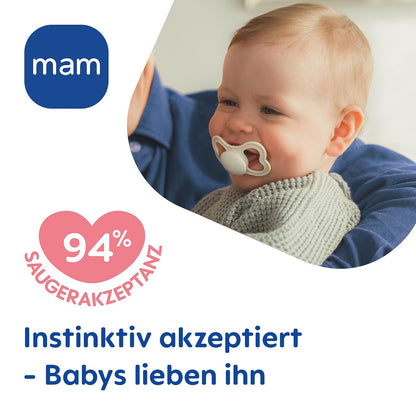 MAM Supreme silicone pacifier x2, 6–16 months