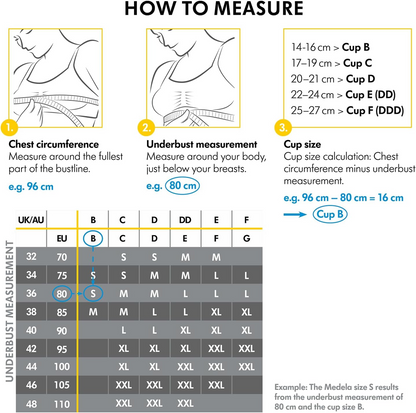 Medela Keep Cool seamless nursing bra S