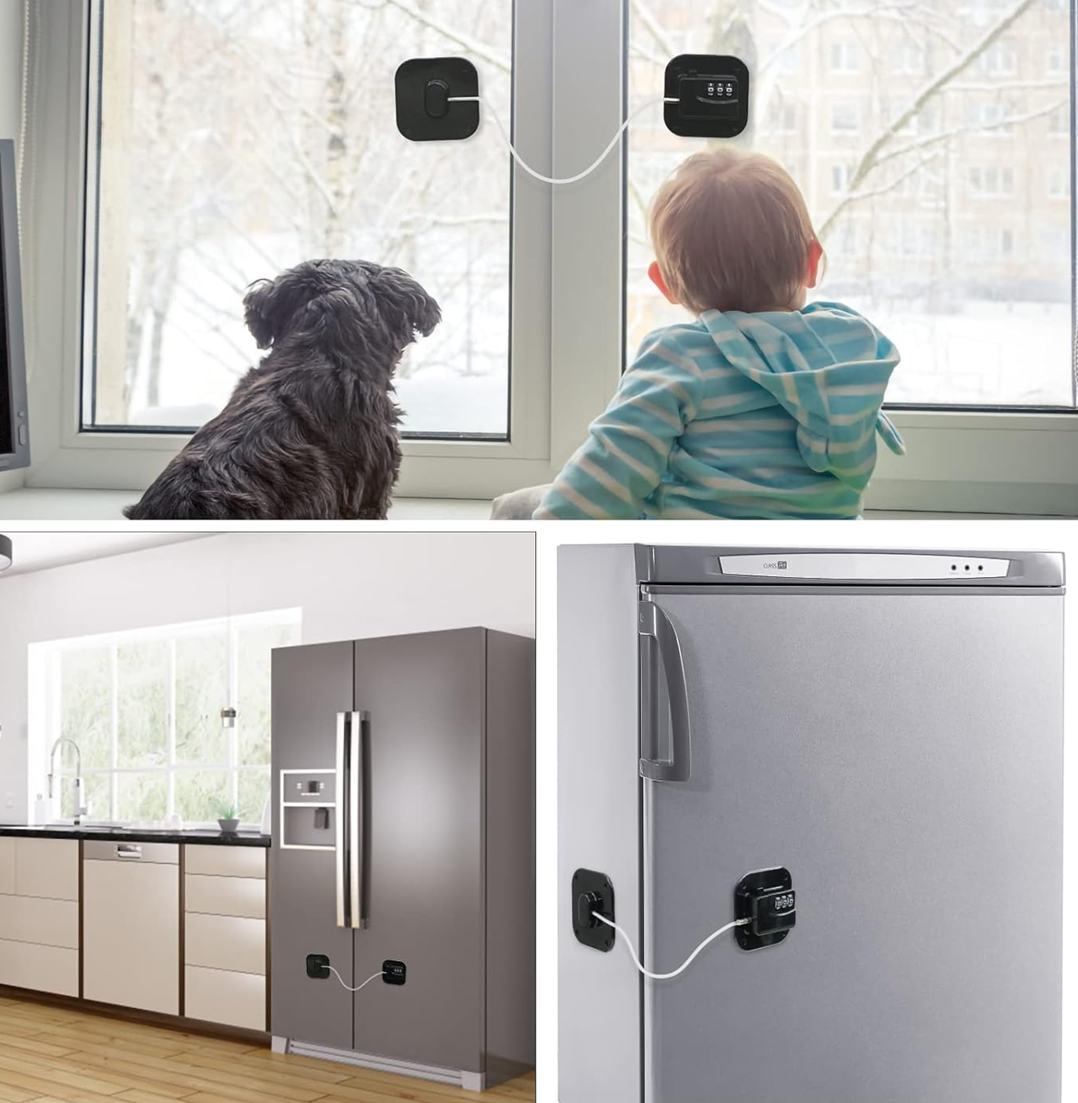 CHILD SAFETY LOCK κλειδαριά ασφαλείας με κωδικό για ντουλάπια και συρτάρια 2 τεμάχια