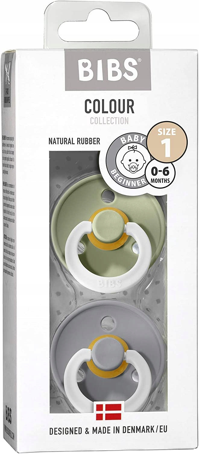 BIBS Colour Glow καουτσουκένια πιπίλα που φωσφορίζει 0-6m