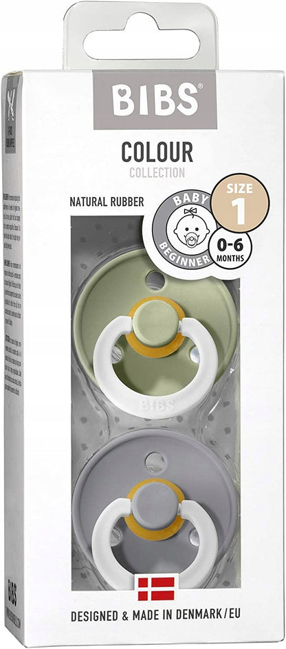 BIBS Colour Glow καουτσουκένια πιπίλα που φωσφορίζει 0-6m