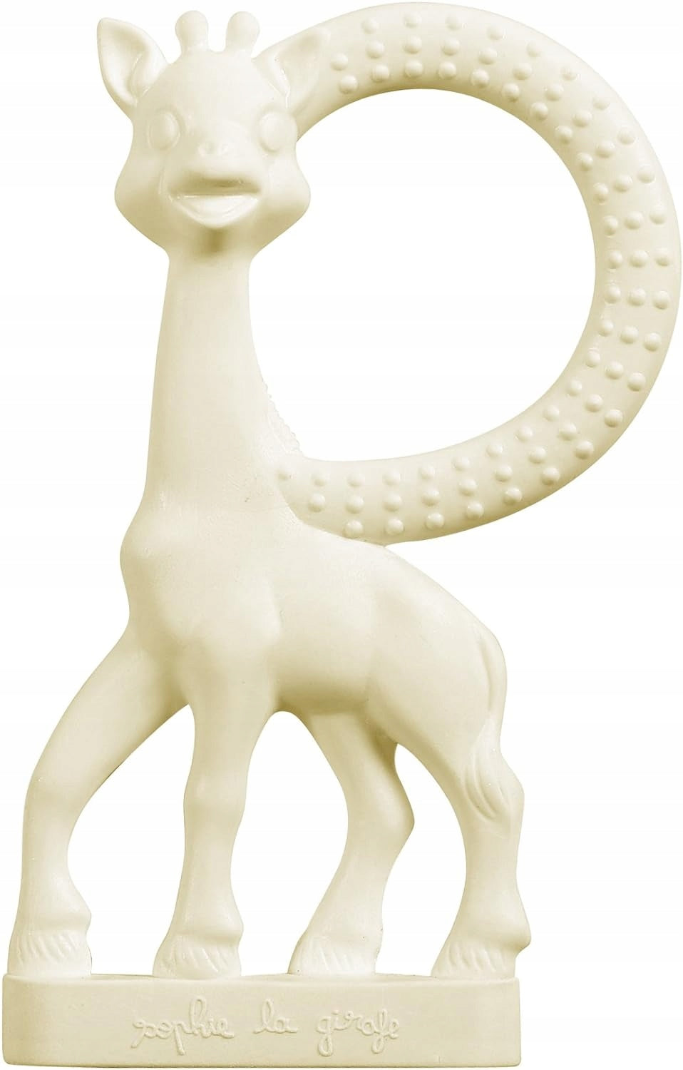 ŻYRAFA SOPHIE zestaw gryzak naturalny SO PURE 18CM + mniejszy