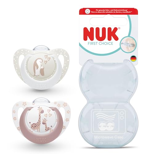 NUK First Choice σιλικόνη πιπίλα-ηρεμιστικό x2 0-6m