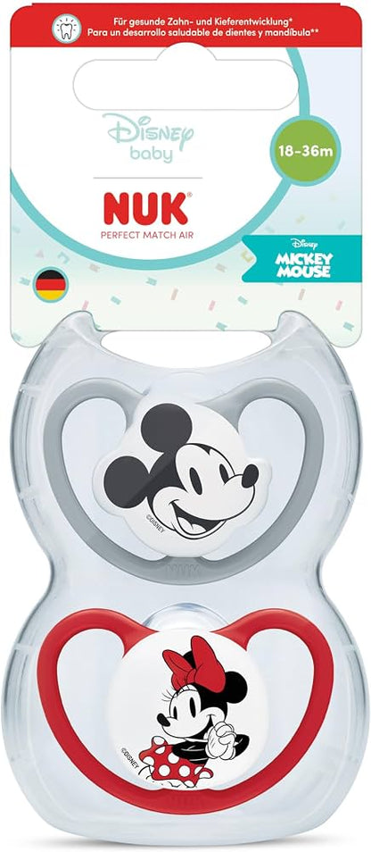 NUK Perfect Match Air pacifier 18-36m x2 DISNEY