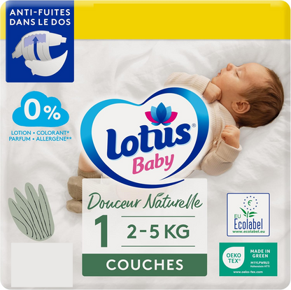 LOTUS BABYdisposable eco-friendly nappiessize 1 - 2-5 kg20 pcsnew condition