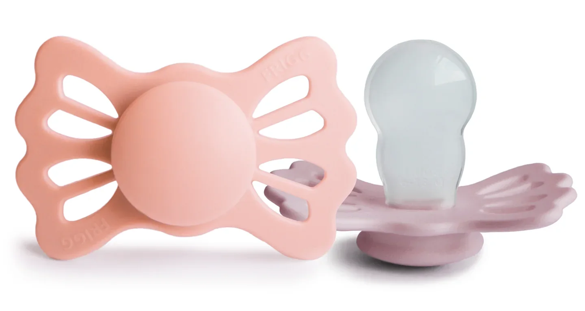 FRIGG BUTTERFLY smoczki uspokajające 2pack 0-6 msc SILIKON