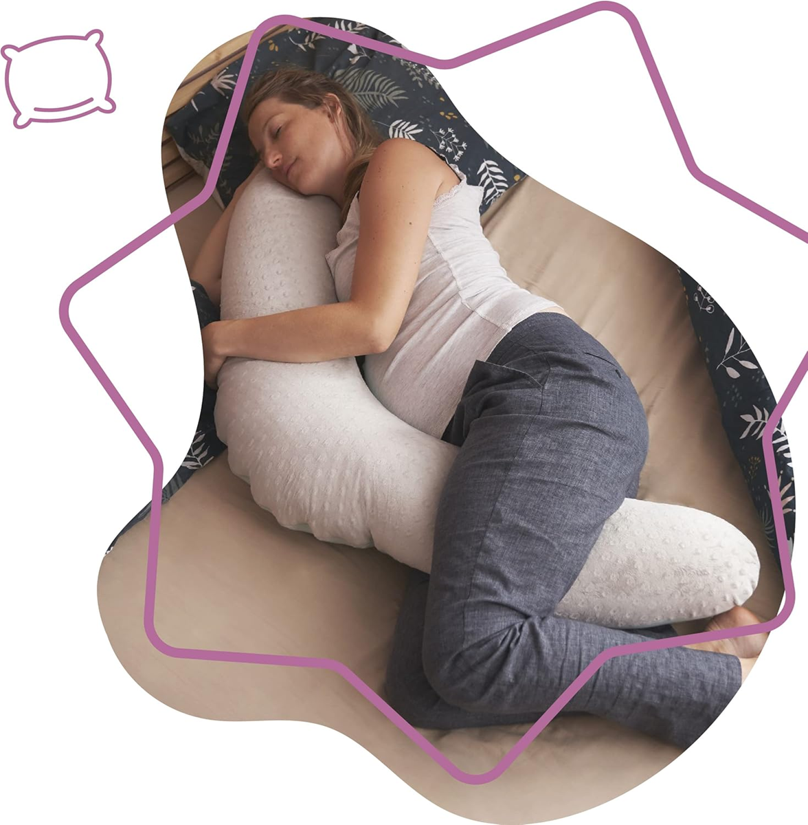 BADABULLE Μαξιλάρι Εγκυμοσύνης XXL 160 cm