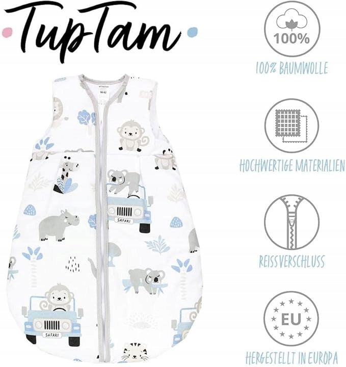 TUPTAM all-season 2.5 TOG sleeping bag, size 68–74