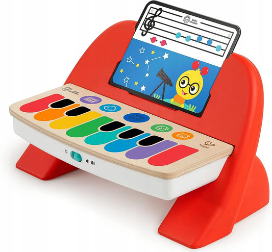 HAPE Cal's First drewniane pianinko dotykowe z nutkami 6 melodii