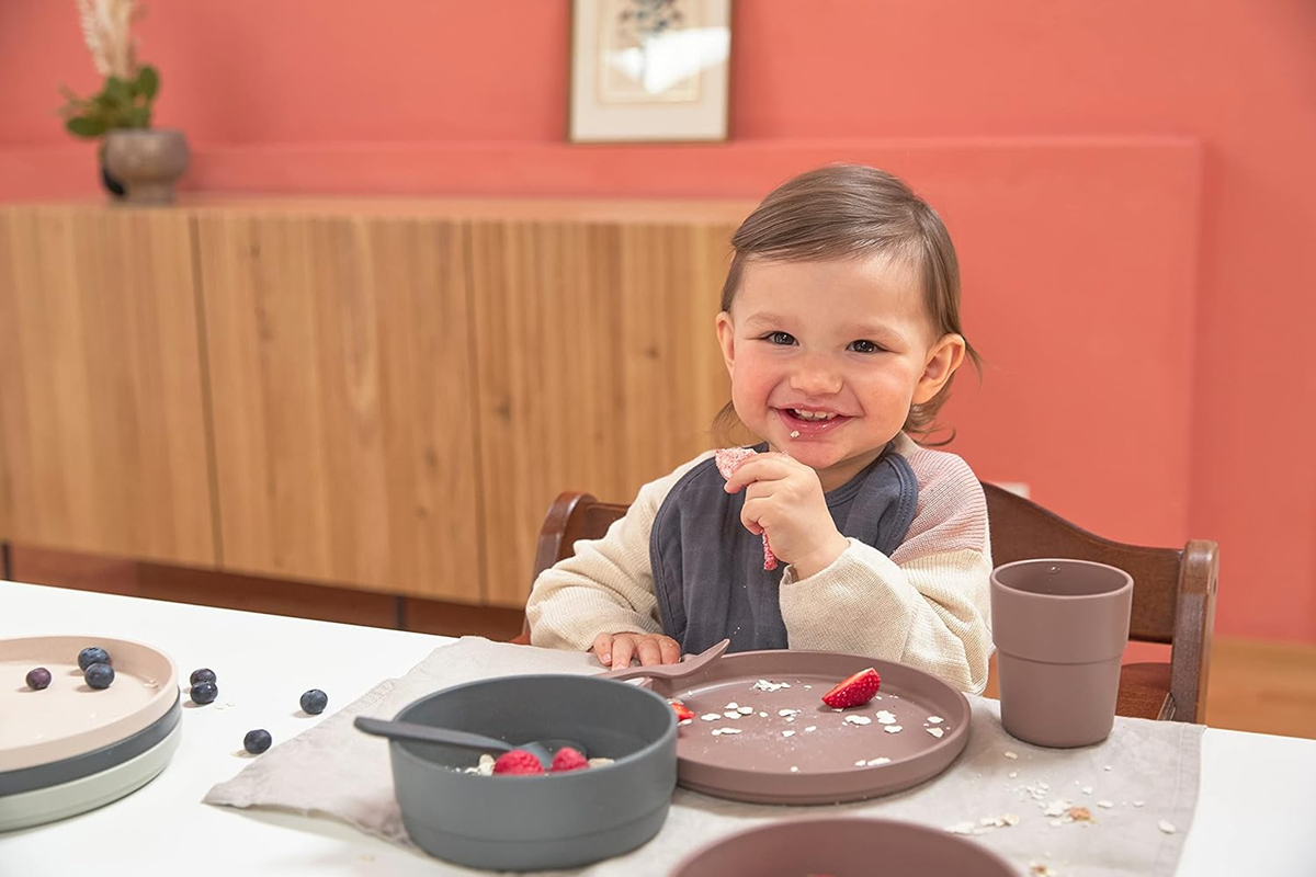 LASSIG set de veselă fără melamină Choco