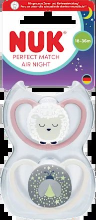 NUK Perfect Match Air Night πιπίλες 18-36 μηνών