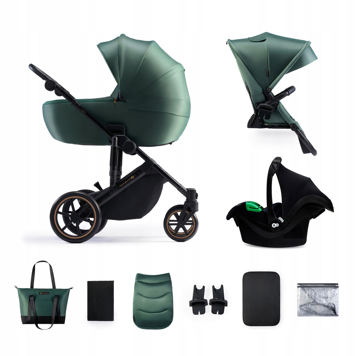 KINDERKRAFT PRIME2 PRO 3 σε 1 πολυλειτουργικό καρότσι έως 22kg + κάθισμα MINK PRO