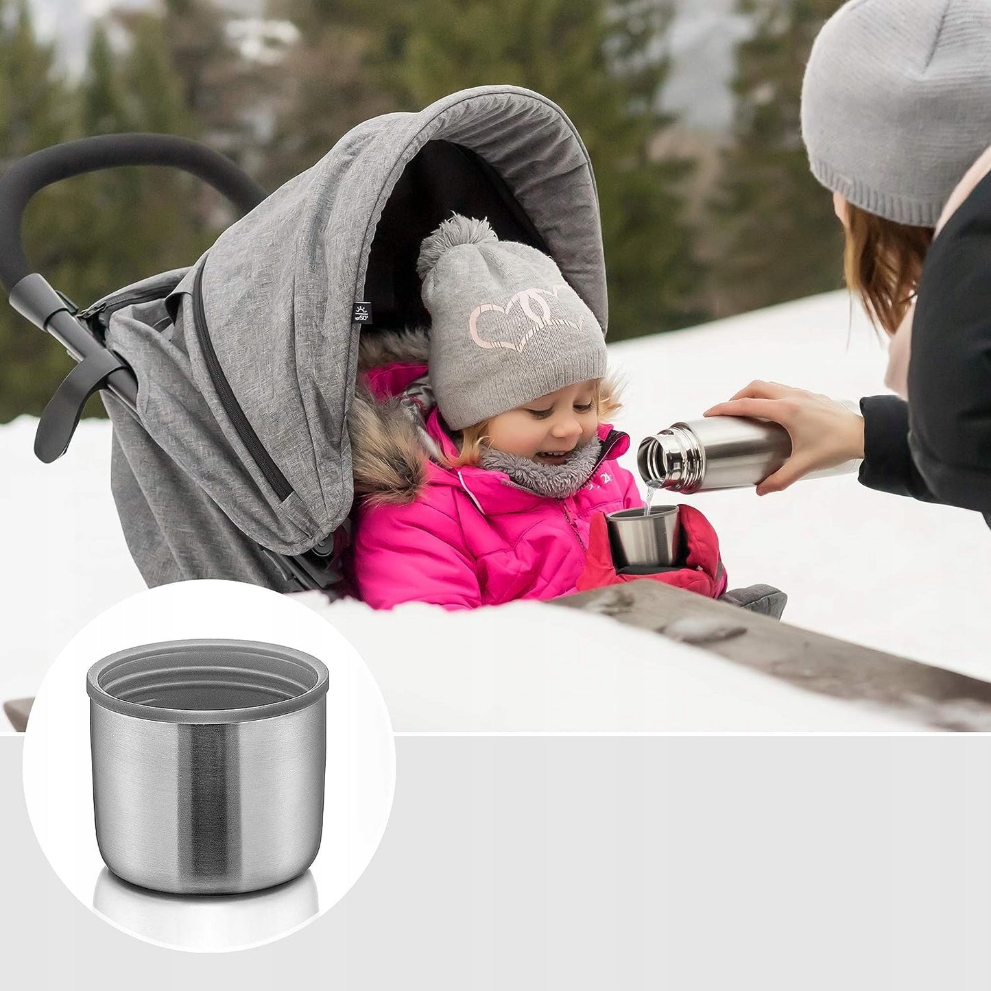 REER Pure termos ze stali nierdzewnej 450 ml