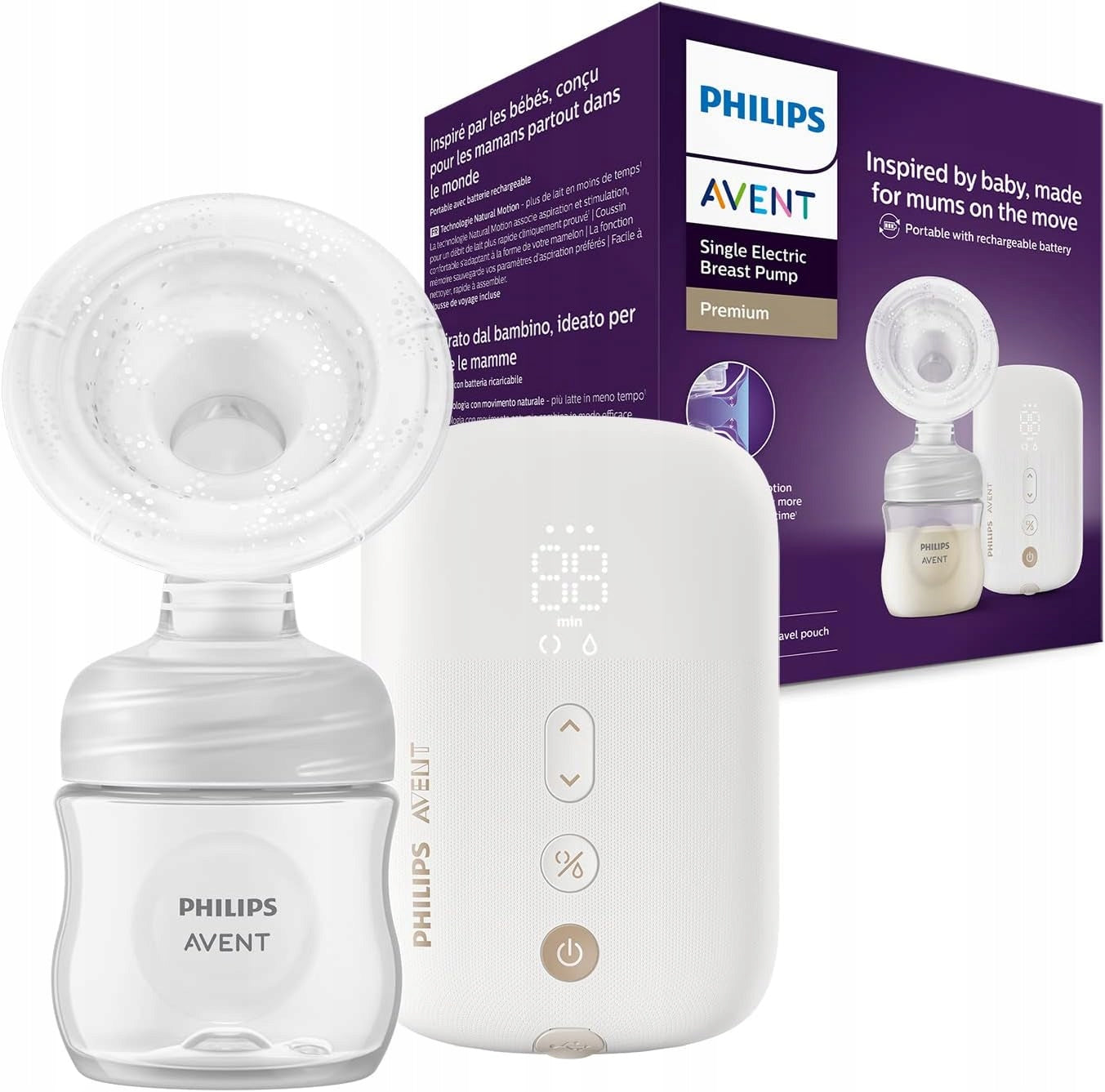 PHILIPS AVENT SCF396/31 pompă de sân electrică cu accesorii