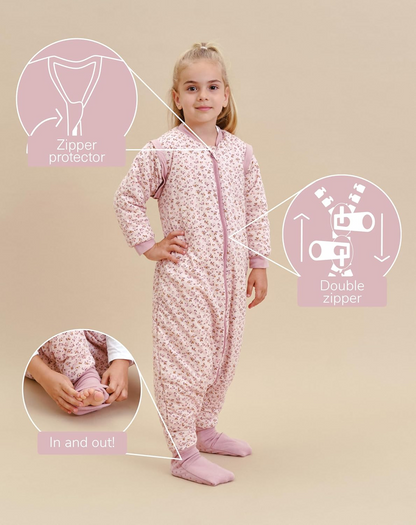 MOLIS&CO sac de dormit de iarnă 2,5 TOG, pentru 3 ani, cu mâneci detașabile