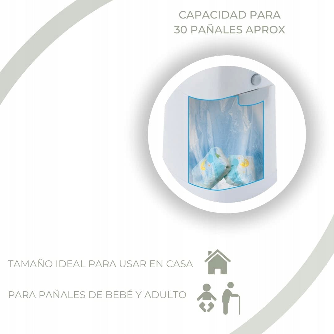 DIAPER CHAMP καλάθι για πάνες για σακούλες απορριμμάτων +/-30 τεμάχια