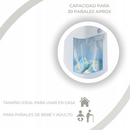 DIAPER CHAMP καλάθι για πάνες για σακούλες απορριμμάτων +/-30 τεμάχια