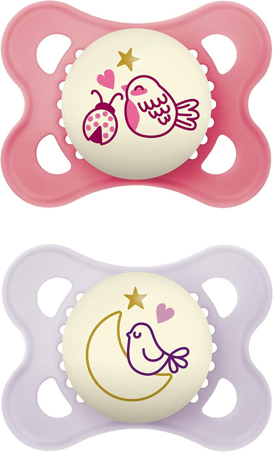 MAM ORIGINAL NIGHT sucette x2 2-6m phosphorescente