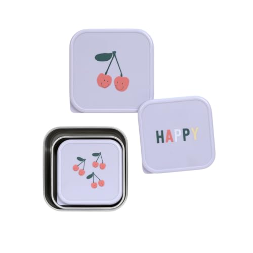 Lässig Happy Fruits ανοξείδωτα δοχεία για σνακ 3 τεμ.