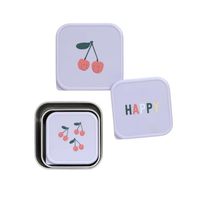 Lässig Happy Fruits ανοξείδωτα δοχεία για σνακ 3 τεμ.